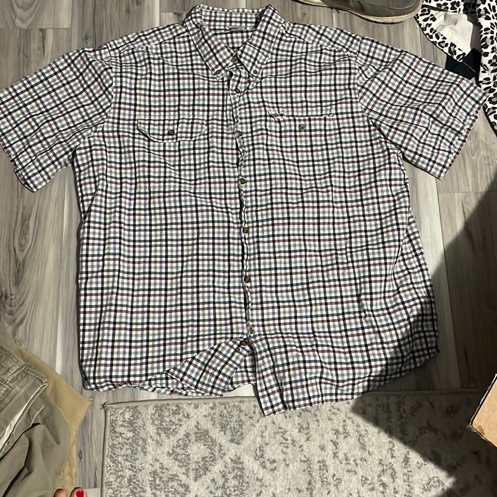 Mens carharrtt button down shirt never worn! Xxl